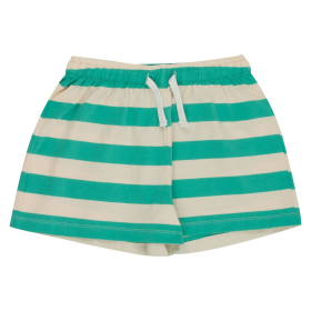 Tiny Cottons Korte Broek Groen/Creme Strepenprint