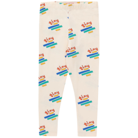 Tiny Cottons Legging Creme Blauw/Groen