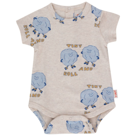 Tiny Cottons Romper Grijs Rock And Roll