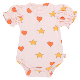 Tiny Cottons Romper Roze Hartjes En Sterren