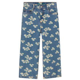 Tiny cottons Spijkerbroek Blauw/Creme Bloemen