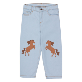 Tiny Cottons Spijkerbroek Blauw Paardenprint