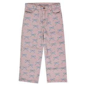 Tiny Cottons Spijkerbroek Roze/Blauw Strikken