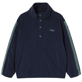 Tiny Cottons Sweater Blauw/Groen Strepen Fleece