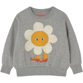 Tiny Cottons Sweater Grijs Daisy Bloem