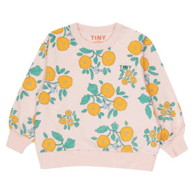 Tiny Cottons Sweater Roze/Oranje/Groen Bloemen