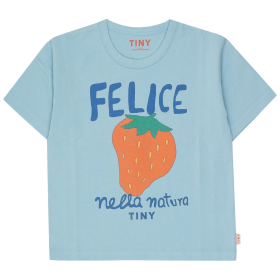 Tiny Cottons T-Shirt Blauw Aardbei