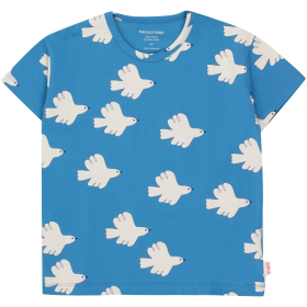 Tiny Cottons T-shirt Blauw Vogelprint