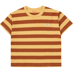 Tiny Cottons T-shirt Bruin Strepenprint