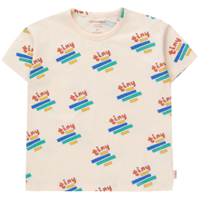 Tiny Cottons T-shirt Creme Blauw/Groen Tiny