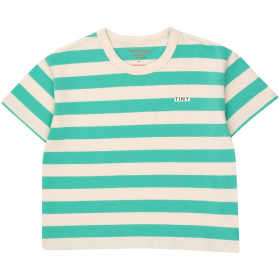 Tiny Cottons T-shirt Groen/Creme Strepenprint
