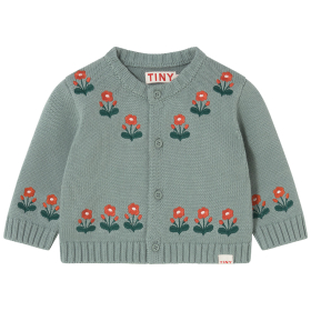 Tiny Cottons Vest Blauw/Rood/Groen Bloemen