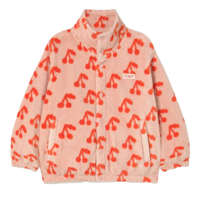 Tiny Cottons Jas Roze/Rood Kersen Teddy