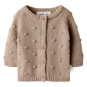 Lil Atelier Vest Beige Bolletjes Oxford Tan