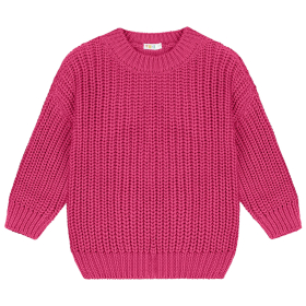 Yuki Gebreide Trui Roze Fuchsia