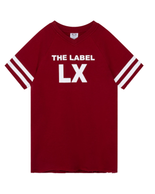 Alix Mini jurk rood the label LX