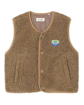 American Vintage Hoktown Teddy Bodywarmer Muscade Chine