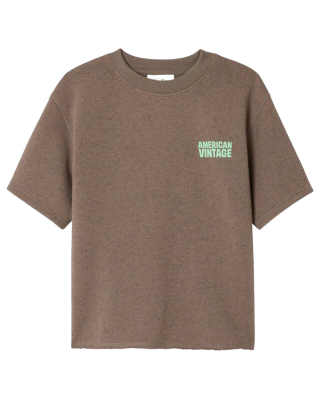 American Vintage T-shirt bruin marron