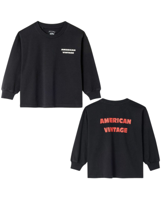 American Vintage Longsleeve Zwart Noir