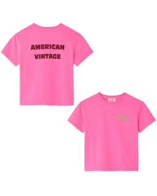 American Vintage T-shirt Roze Rosefl