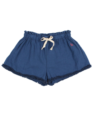 Buho Barcelona korte broek blauw ruffle navy