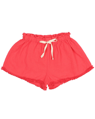 Buho Barcelona korte broek roze ruffle coral