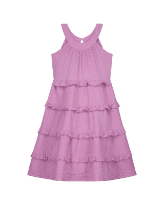 Daily Brat jurk paars ruffle