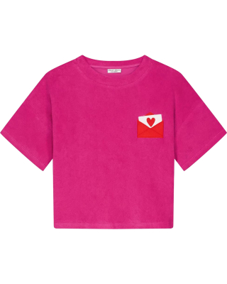 Daily Brat T-shirt roze badstof