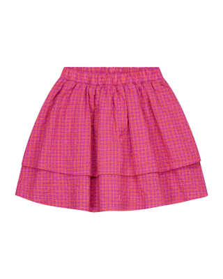 Daily Brat rok paars/roze ruitprint