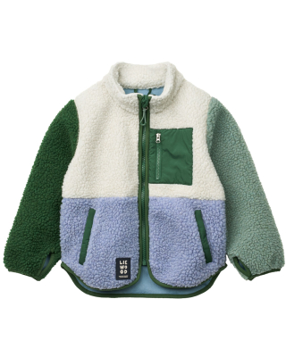 Liewood Nolan Teddy Tussenjas Groen/Creme/Paars