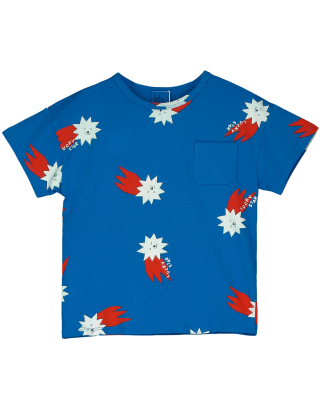 Lotiekids T-shirt blauw lucky stars