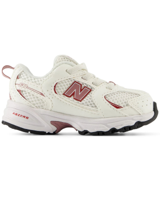 new balance 530 sea salt rosewood baby en peuter sneaker zijkant links i5306tm