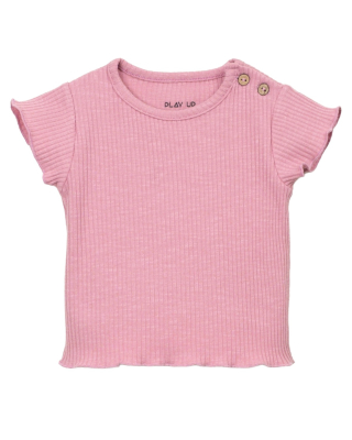 Play Up t-shirt roze ruffle baby