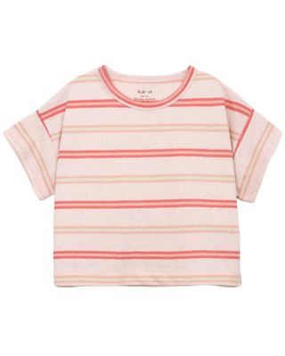 Play Up T-shirt roze strepen