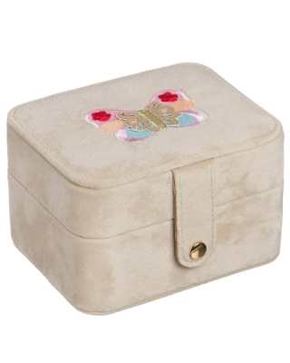 Rockahula sieradendoos creme vlinder carnival butterfly jewellery box