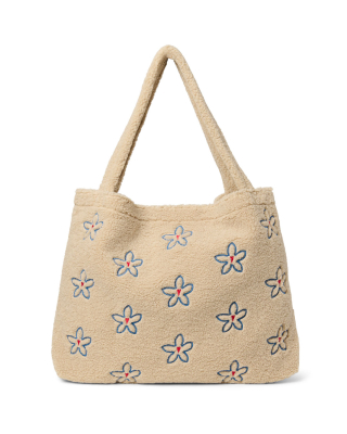 Studio Noos Mom Bag Teddy Beige Bloemen