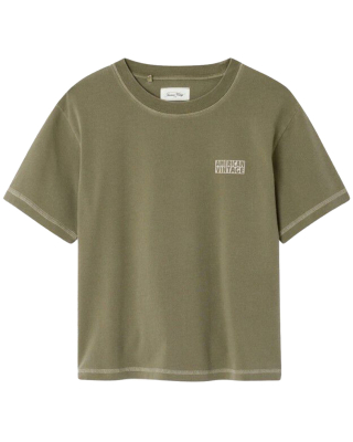 American Vintage t-shirt groen oregano vintage met korte mouwen.