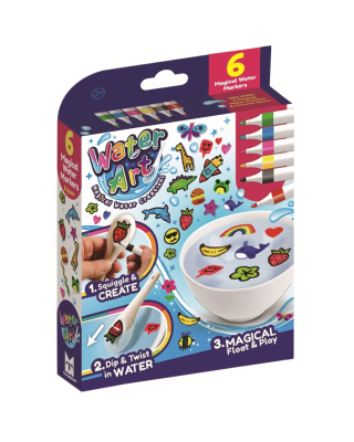 Water Art magische waterstiften 6 stuks knutselpakket voor kinderen