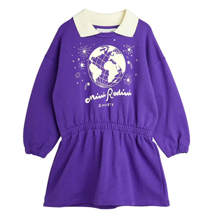 Mini Rodini Jurk Paars Society Pudilo